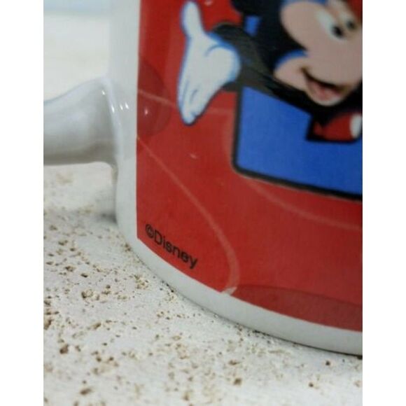 Disney Mickey Mouse Coffee Mug "#1 DAD" Giftco, Inc Hot Tea Good Used Condition. - Picture 6 of 10